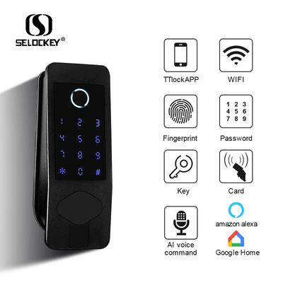 Fingerprint Digital Rim WIFI Bluetooth Electronic Keyless Door Locks